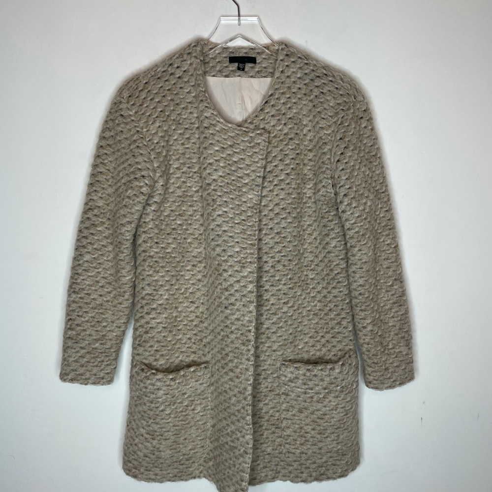 Joes Tweed Wool and Mohair Coat. Size Small